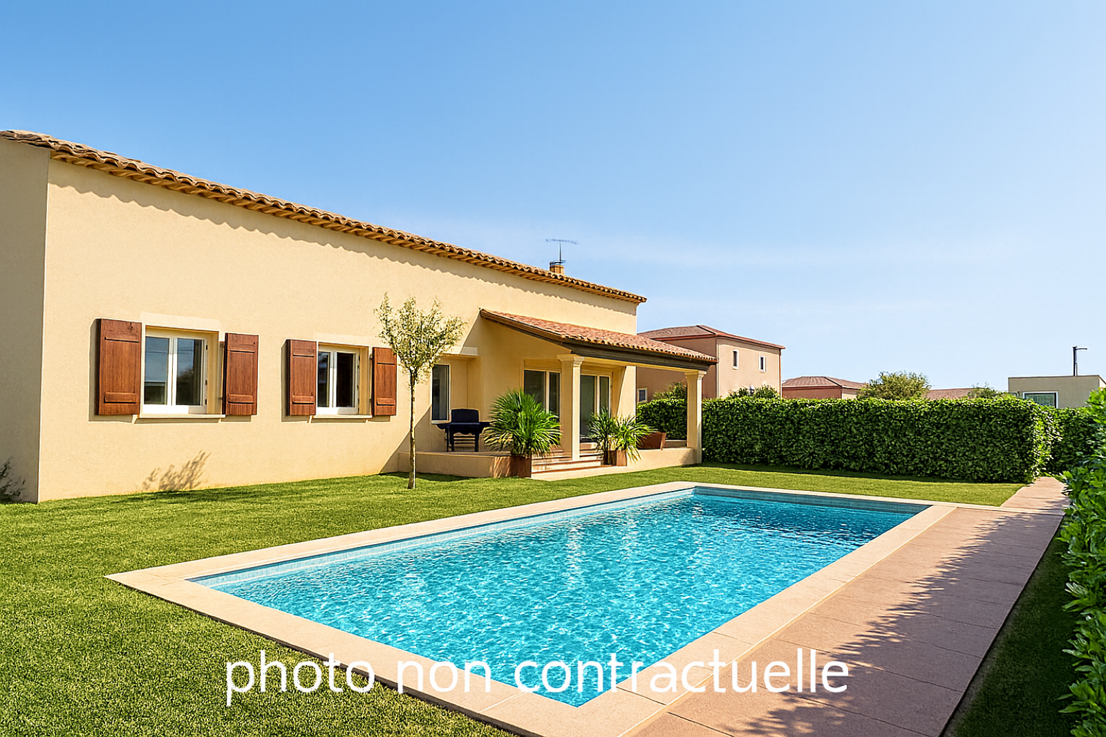 Villa T4 Marignane Les beugons potentiel d'agrandissement de la maison, beau terrain de 1 100m² double garage